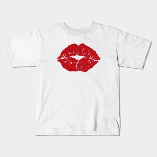 Kiss Mouth Red Lips Kids T-Shirt